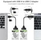 Адаптер контролер TYPE-C + USB 3.0 -> SATA для 2.5" HDD/SSD диска перехідник (615039762-1) Чорний - зображення 9