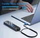 Хаб USB 3.0 на 7 портів концентратор на 7 портів Чорний USB-хаб HUB з вимикачами 1.2 м кабель GL3510 Чорний - зображення 11