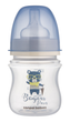 Бутылочка антиколиковая Canpol babies EasyStart 120 мл PP с широким горлом Bonjour Paris, синяя - изображение 1