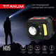Ліхтарик LED налобний 250Lm 6500К чорний TLF-H05 Titanum - изображение 4