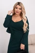 Жіночий костюм сукня з болеро Sa301 зеленого кольору 00460 - 54-56 - изображение 3