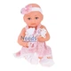 Пупс резиновый Tutu Doll 35 см кукла для девочки в платье с бутылочкой и соской (4395352) - изображение 2