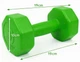 Гантели композитные для фитнеса Infinito Fitness 2×2 кг (набор 4 кг) - изображение 5