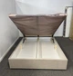 Ліжко полуторне ADSmebli Sigma 120x190 + Підйомний механізм Велюр Бежевий Artex Allure Beige - зображення 8