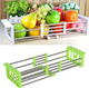 Кухонна полиця Багатофункціональна складана Kitchen Drain Shelf Rack для сушіння посуду та овочів та фруктів від 35см до 54см FF-77 - зображення 5