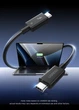 Кабель UGREEN L703 USB-C to USB-C Thunderbolt 5 PD 3.1 120Gbps 240W 5A 16/8/4K 1m Black (45996) - изображение 7
