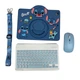 Комплект чехол с клавиатурой и мышкой ARM-Silicon iPad 10 (2022) Ukrainian, Stitch blue - зображення 1