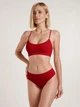 Трусики бразилианы женские Giulia Brasilian Briefs Rib L/XL Winery (4823116923126) - изображение 5