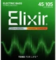 Струны для бас-гитары Elixir 14677 Nanoweb Coated Stainless Steel Medium 45/105 - изображение 1