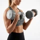 Гантели композитные для фитнеса Infinito Fitness 2×4 кг (набор 8 кг) - изображение 2
