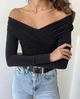 Боді з драпіруванням, колір Чорний Fashion 9SU_159Black M 2000000979267 - изображение 6