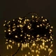 Новогодняя уличная светодиодная гирлянда 30 м 300 LED с солнечной батареей, черный провод, желтый свет - изображение 2