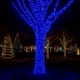 Уличная светодиодная гирлянда 100 м 1000 LED, черный провод, синий свет - изображение 2