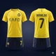 Детская футбольная форма Al Nassr (Аль Наср) Ronaldo 7 25/26, размер 18 (рост 105–115 см), желтая - изображение 1