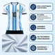 Детская футбольная форма сборной Аргентины Argentina Messi 10 25/26, размер 18 (рост 105–115 см), белая - изображение 3