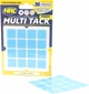 Двухсторонние армированные стикеры HPX Multi Tack 16 шт х 20 мм х 20 мм Прозрачные (MTT2020SQ) - изображение 3