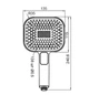 Лейка для душа ручная Koer KP-0404-05 3х-режимная KR5001 чёрная - изображение 2
