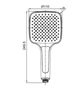 Лейка для душа ручная 3х-режимная Koer KP-0402-03 белый KR4987 - изображение 2