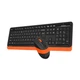 Комплект (клавиатура, мышь) беспроводной A4Tech Bloody FG1010 Orange USB - изображение 4