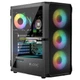 Корпус LogicConcept PORTOS MESH+GLASS ARGB fans 4x120mm BLACK без БП ATX - изображение 1