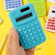 Калькулятор кишеньковий 8-розрядний Mini Portable Calculator KC-888 Azure - зображення 4
