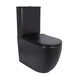 Унітаз напольний Qtap Robin Ultra Quiet безобідковий із сидінням Soft-Close MATT BLACK - зображення 1