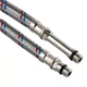 Шланг для змішувача Solomon М10х1/2″ 80 см, нержавіюча сталь (HY6201 A+B) (2 шт) - зображення 1
