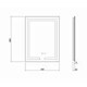 Зеркало Qtap Mideya (DC-F936) 500х800 с LED-подсветкой Touch, с антизапотеванием, диммером QT2078F936W - изображение 1