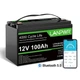 Аккумулятор LifePo4 100Ah 12V 1280Wh LANPWR с Bluetooth для ИБП ( Литий железо фосфатный ) BMS (AKBS04) - изображение 1