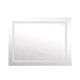 Зеркало прямоугольное 100х80 см Lidz Kubis (KU1) с LED-подсветкой Touch, с антизапотеванием, с регулировкой яркости - изображение 1
