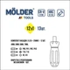 Реверсивная отвертка с набором бит 13 штук Molder CrV с магнитом PH Torx Hex (MT32312) - изображение 2