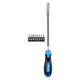 Викрутка с набором бит 9шт гибкий стержень 215мм PH SL Torx CrV Molder (MT32309) - изображение 1