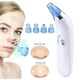 Вакуумный очиститель для чистки пор лица с 4 насадками Derma suction DS Vacuum 19 х 4,5 см, 2 скорости, от 2 батареек AA, белый - изображение 5