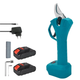 Аккумуляторный садовый секатор 2.0Ah 24V 25 мм Crafting tools с 2 батареями, зарядным устройством, в кейсе - изображение 6