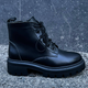 Ботинки Allshoes женские зимние короткие кожаные черные 36 - изображение 4
