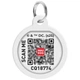 Адресник для собак і котів металевий WAUDOG Smart ID з QR паспортом, малюнок "Флеш лого" (230-1083) - зображення 4