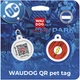 Адресник для собак і котів металевий WAUDOG Smart ID з QR паспортом, малюнок "Флеш лого" (230-1083) - зображення 6