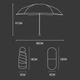 Карманный зонт в футляре капсула UFT Umbrella U1 Red - изображение 6