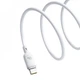 Кабель Baseus Silky Series Fast Charging Type-C to Type-C 100W (2m) white - изображение 3