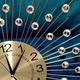Шикарные большие настенные часы (60 см) бесшумные красивые в спальню гостиную "Солнце-G-600" золотистые - изображение 5
