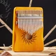 Калімба Hluru 17 клавіш масив клена Музичний інструмент Mbira для початківців і професіоналів Yellow Maple - зображення 1