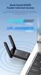 Wi-Fi 6 адаптер COMFAST CF-943F USB Adapter для ноутбука 2.4 ГГц Bluetooth 5.3 USB-адаптер до 900 Мбит/с - изображение 4