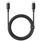 Дата кабель Baseus Silky Series OS Fast Charging Type-C to Type-C 100W (1m) (P10377704) (Cluster Black) (244363) - зображення 2