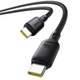 Дата кабель Baseus Silky Series OS Fast Charging Type-C to Type-C 100W (1m) (P10377704) (Cluster Black) (244363) - зображення 3