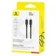 Дата кабель Baseus Silky Series OS Fast Charging Type-C to Type-C 100W (1m) (P10377704) (Cluster Black) (244363) - зображення 4