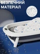 Ванночка детская складная с матрасиком для купания, с термометром и ливнем, для новорожденных и младенцев - изображение 9
