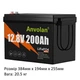 Акумулятор з BMS LifePO4 200 ah 12.8v (2560wh), 3000 циклів - изображение 2