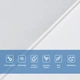 Панель стінова 3D 700х700х5мм Lichi square white (D) SW-00001802 - зображення 3