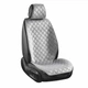 Преміум накидки для передніх сидінь CarLife Turbo, grey 2шт SC30202 - зображення 1