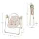 Крісло-гойдалка Kinderkraft Swingee Beige (KBSWIN00BEG0000) - зображення 2
